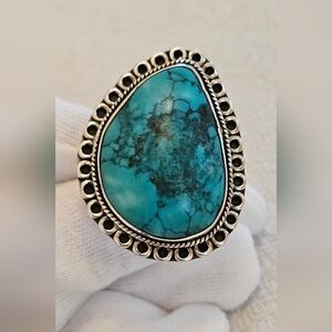 Artisan Crafted Turquoise Ring In 925 Sterling Silver TGW 20.90 Sz 7